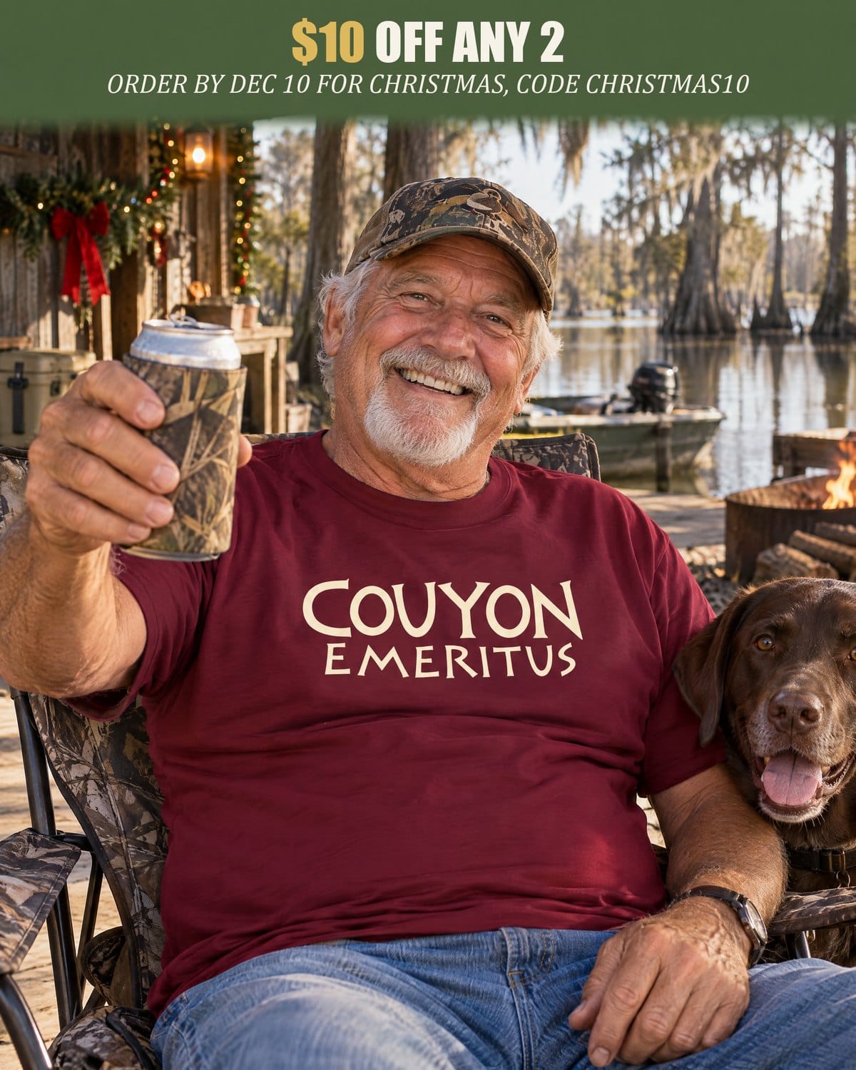 Order by December 10 for Christmas: $10 off any 2 shirts