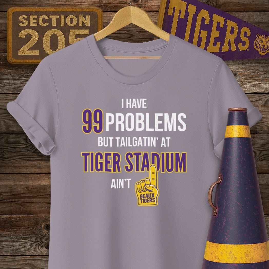 S / Paragon Louisiana 99 Problems...Tiger Stadium T-Shirt by Laissez Faire Wear