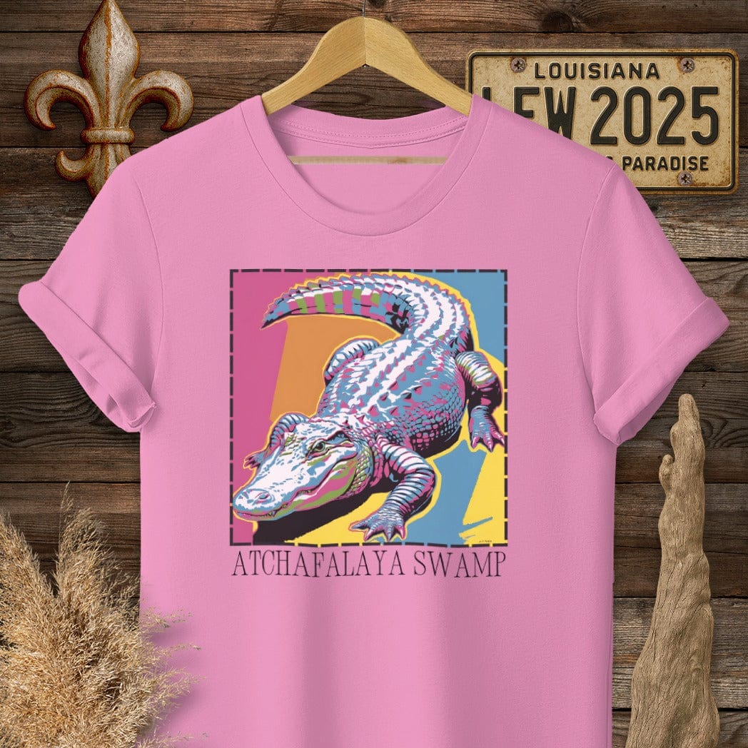 S / Azalea Louisiana Atchafalaya Swamp T-Shirt by Laissez Faire Wear