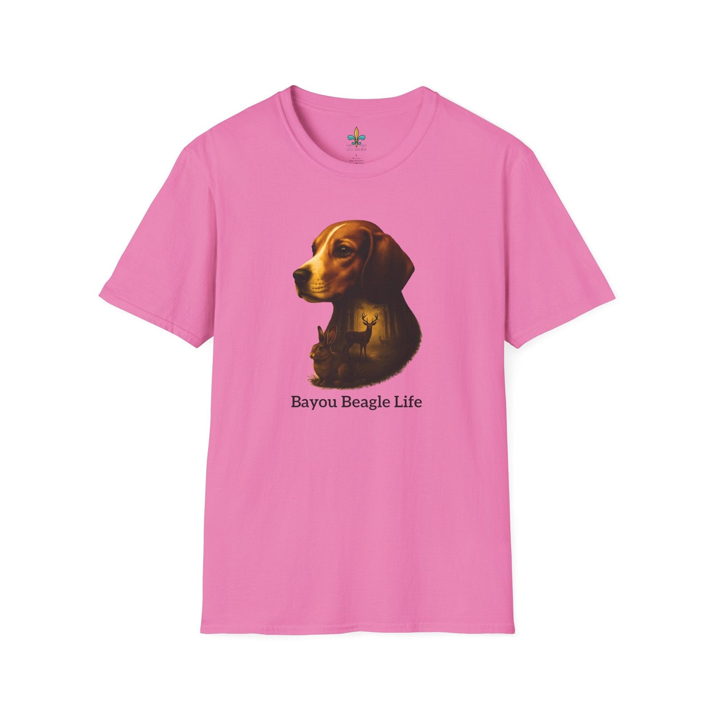 Azalea / S Louisiana "Bayou Beagle Life" – Beagle Louisiana Rabbit Hunting Dog T-Shirt by Laissez Faire Wear