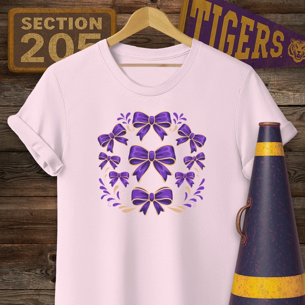 S / Light Pink Louisiana Bayou Beaux's Game Day T-Shirt by Laissez Faire Wear