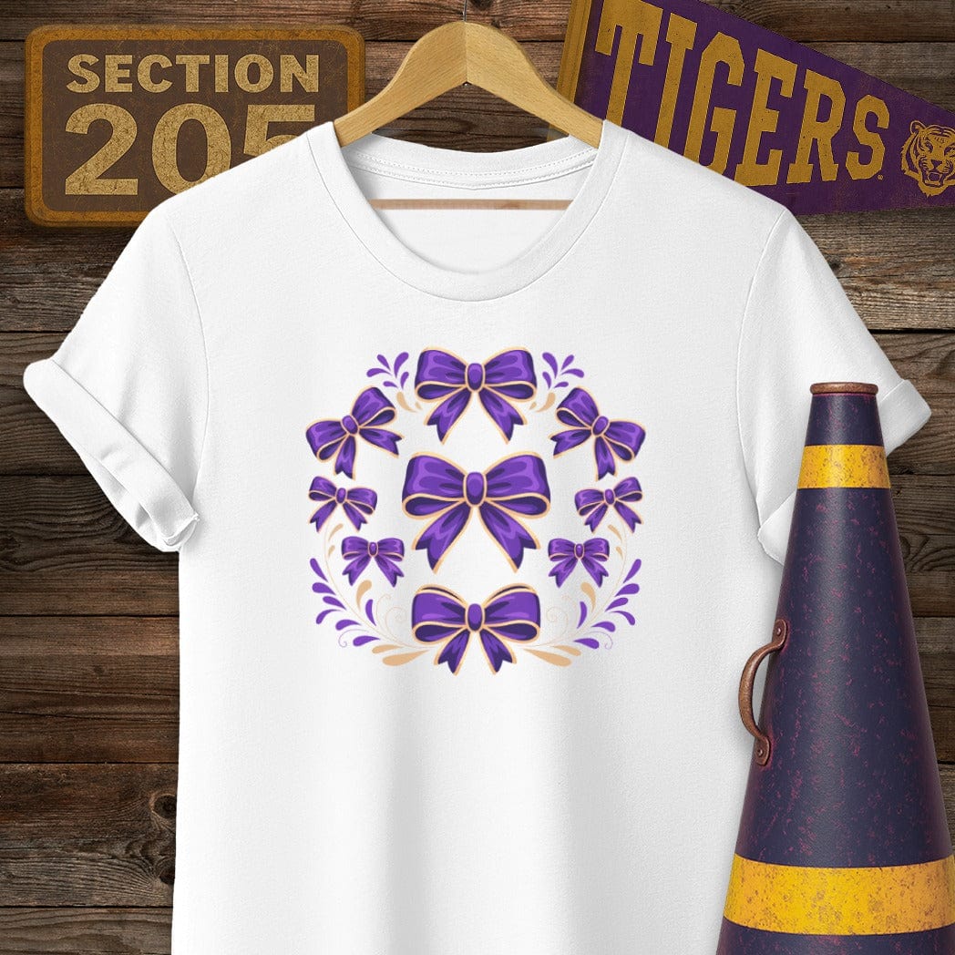 S / White Louisiana Bayou Beaux's Game Day T-Shirt by Laissez Faire Wear