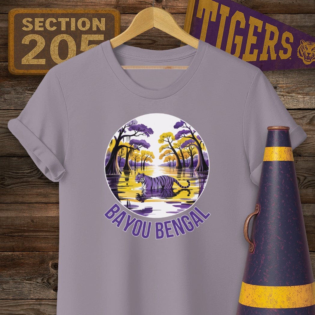 S / Paragon Louisiana Bayou Bengal Tiger Game Day T-Shirt by Laissez Faire Wear