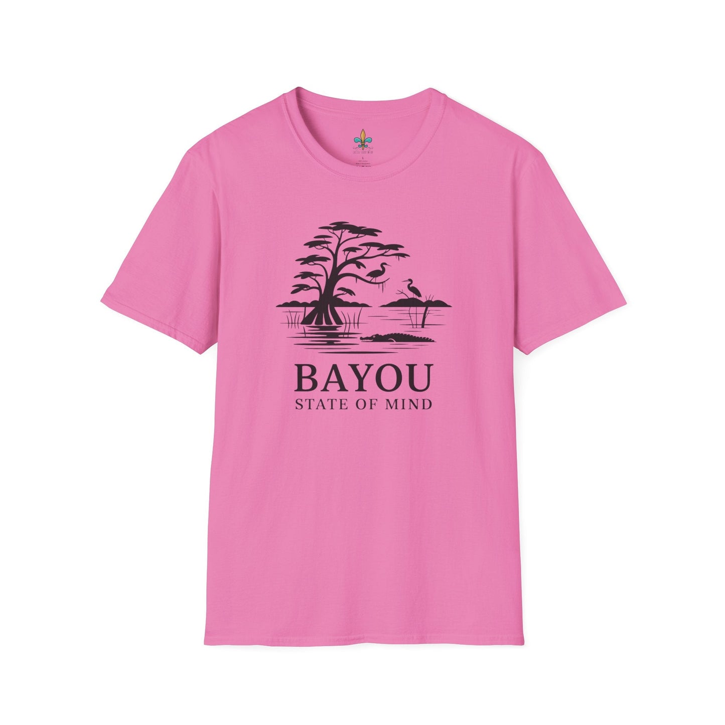 Azalea / S Louisiana "Bayou State of Mind" Louisiana Nature T-Shirt by Laissez Faire Wear