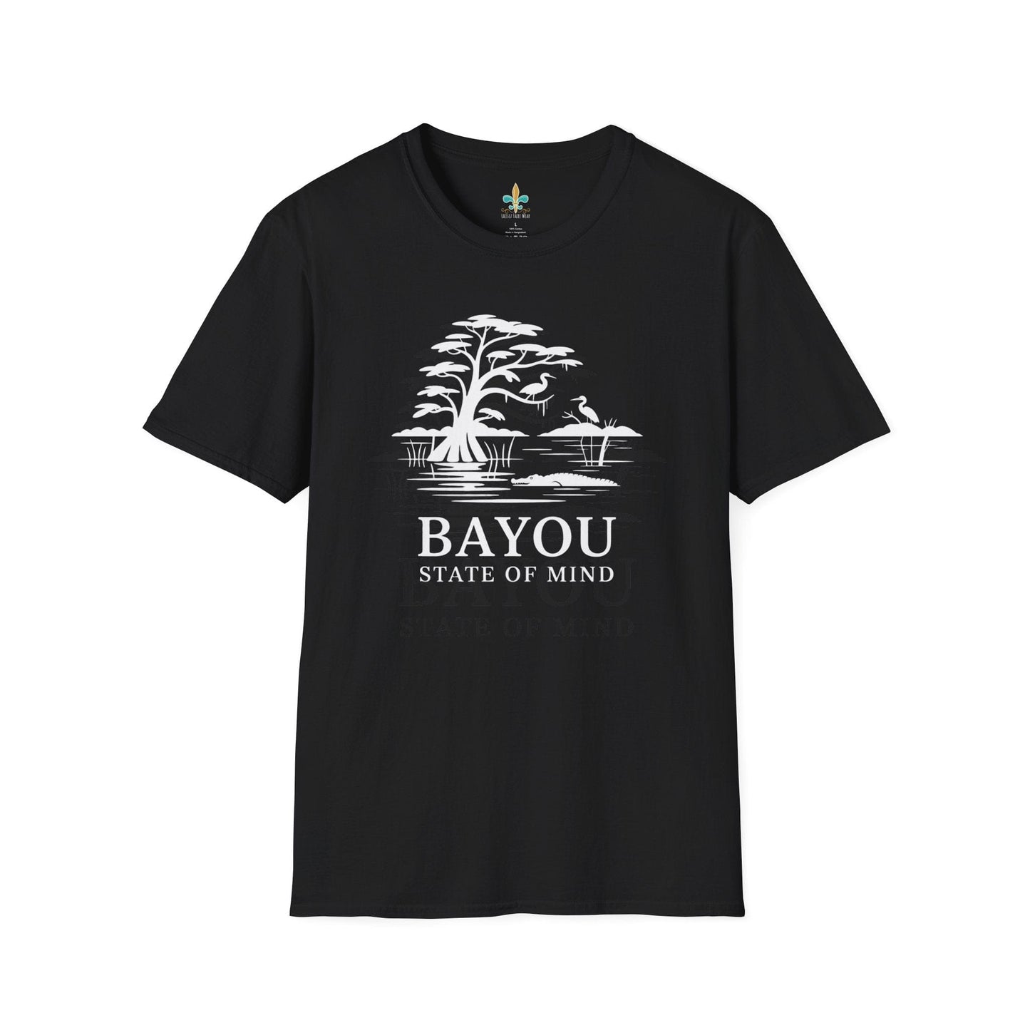 Black / S Louisiana "Bayou State of Mind" Louisiana Nature T-Shirt by Laissez Faire Wear