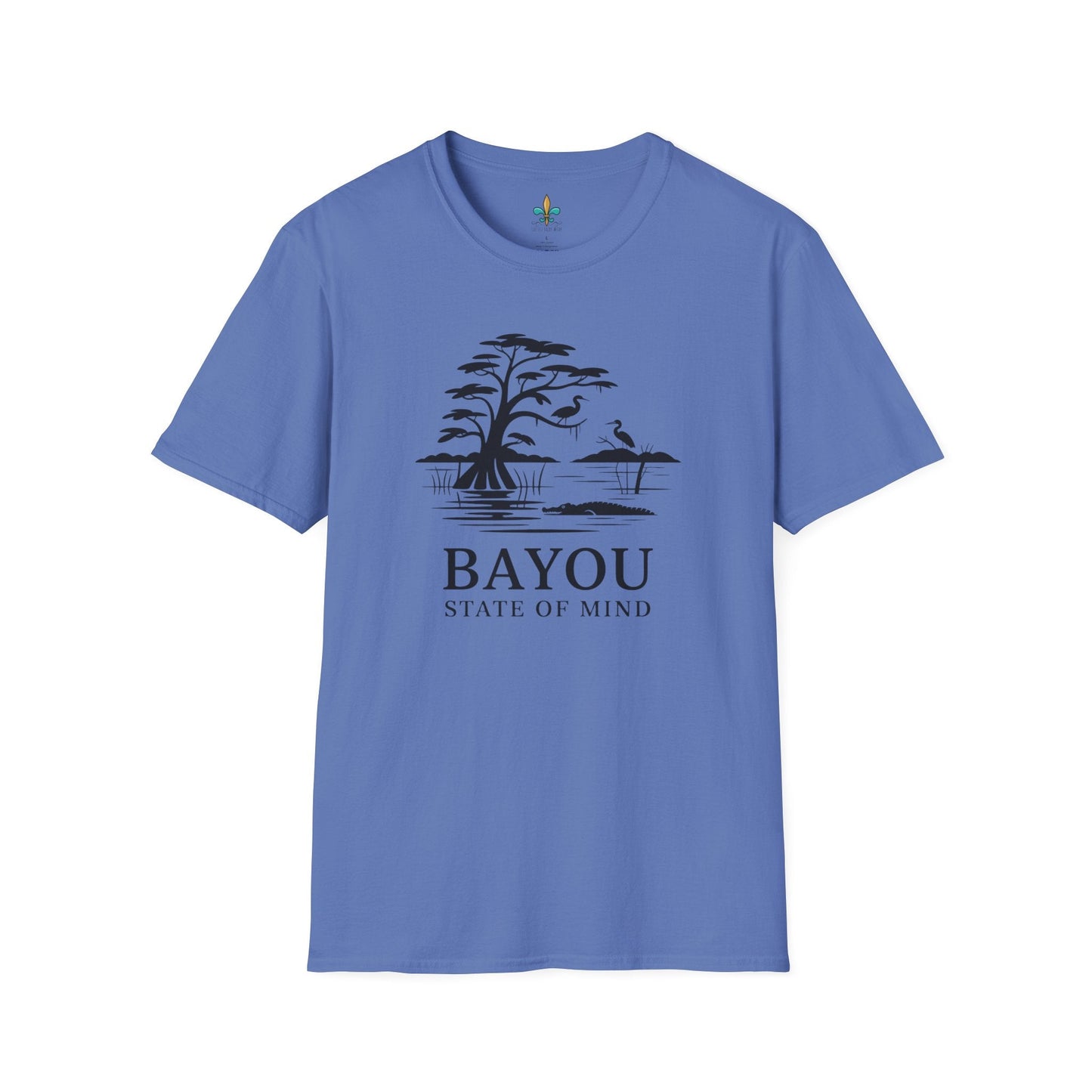 Iris / S Louisiana "Bayou State of Mind" Louisiana Nature T-Shirt by Laissez Faire Wear