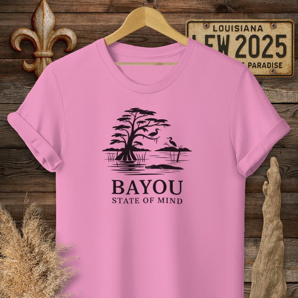 S / Azalea Louisiana Bayou State Of Mind Nature T-Shirt by Laissez Faire Wear
