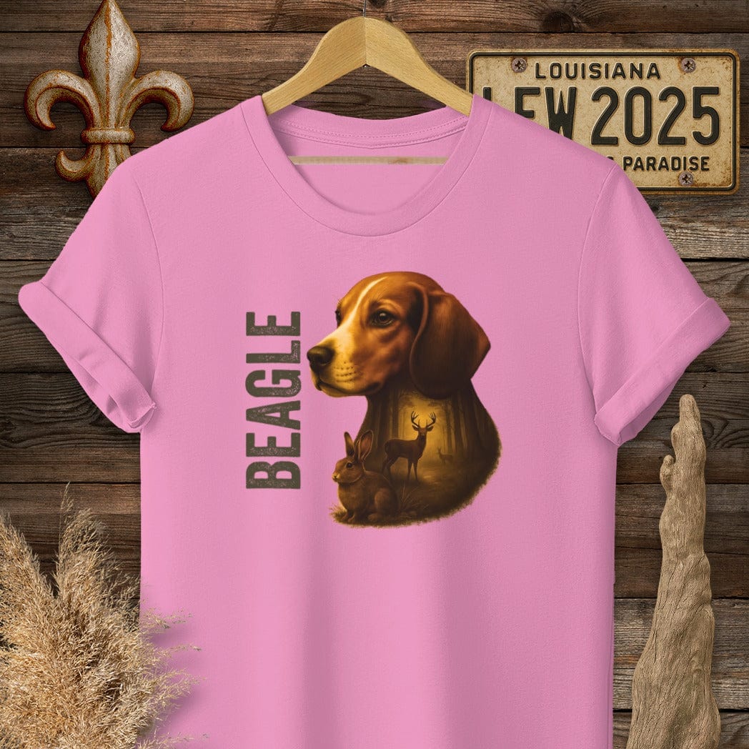 S / Azalea Louisiana Beagle Hunting Dog T-Shirt by Laissez Faire Wear