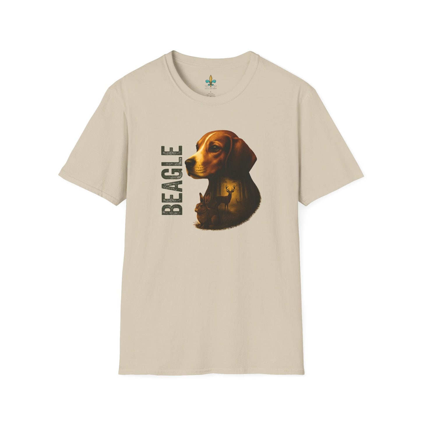 Sand / S Louisiana "Beagle" – Louisiana Hunting Dog T-Shirt by Laissez Faire Wear