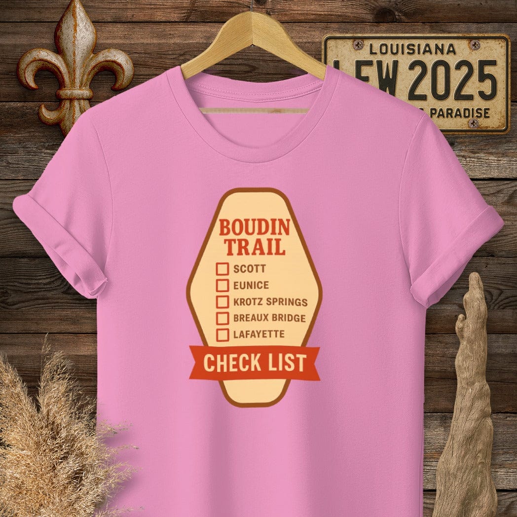 S / Azalea Louisiana Boudin Trail T-Shirt by Laissez Faire Wear