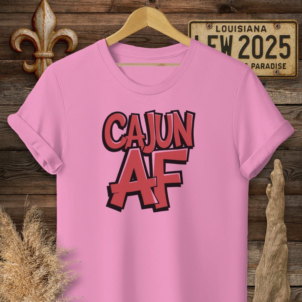S / Azalea Louisiana Cajun AF Funny T-Shirt by Laissez Faire Wear