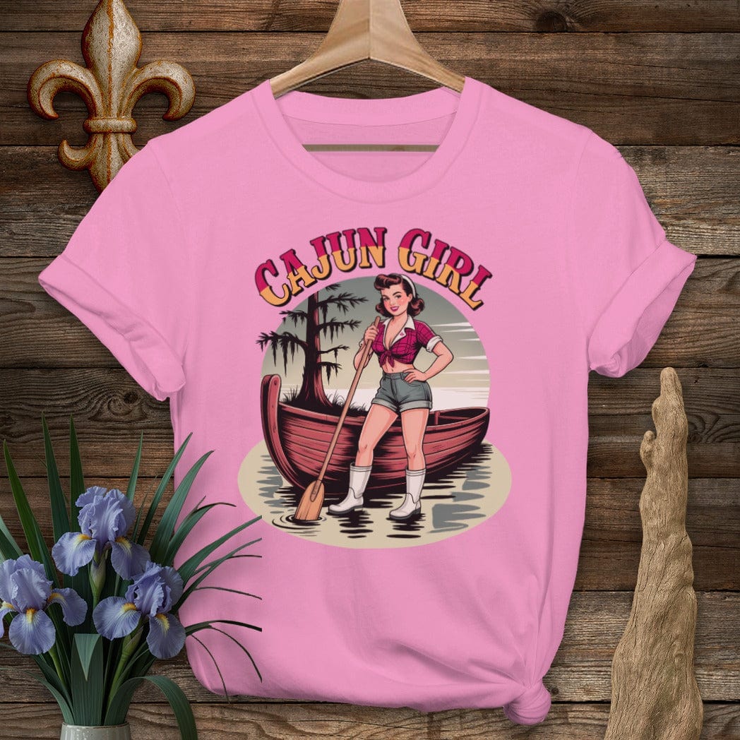 S / Azalea Louisiana Cajun Girl Pinup T-Shirt by Laissez Faire Wear