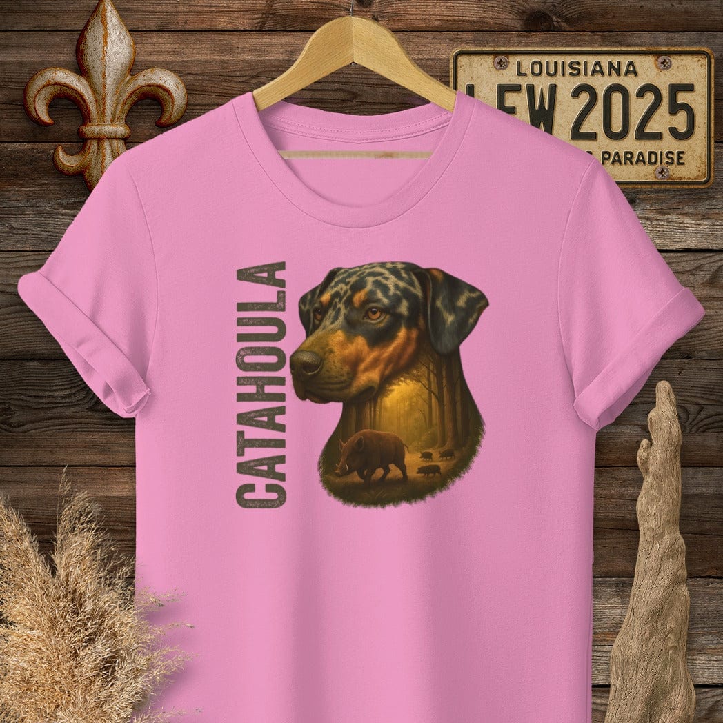 S / Azalea Louisiana Catahoula Hunting Dog T-Shirt by Laissez Faire Wear