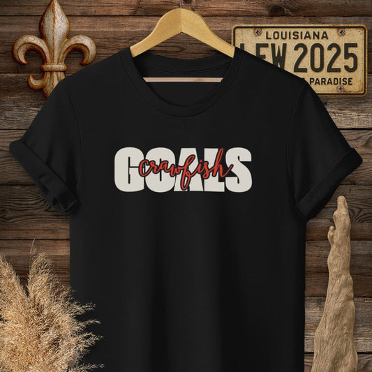 T-Shirt / S / Black Louisiana Crawfish Goals T-Shirt by Laissez Faire Wear