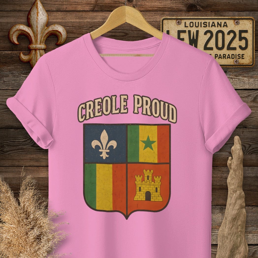 S / Azalea Louisiana Creole Proud T-Shirt by Laissez Faire Wear