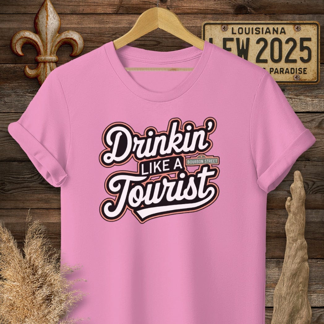 S / Azalea Louisiana Drinkin' Like a Tourist French Quarter T-Shirt by Laissez Faire Wear