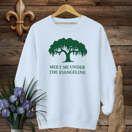 S / Light Blue Louisiana Evangeline Sweatshirt by Laissez Faire Wear