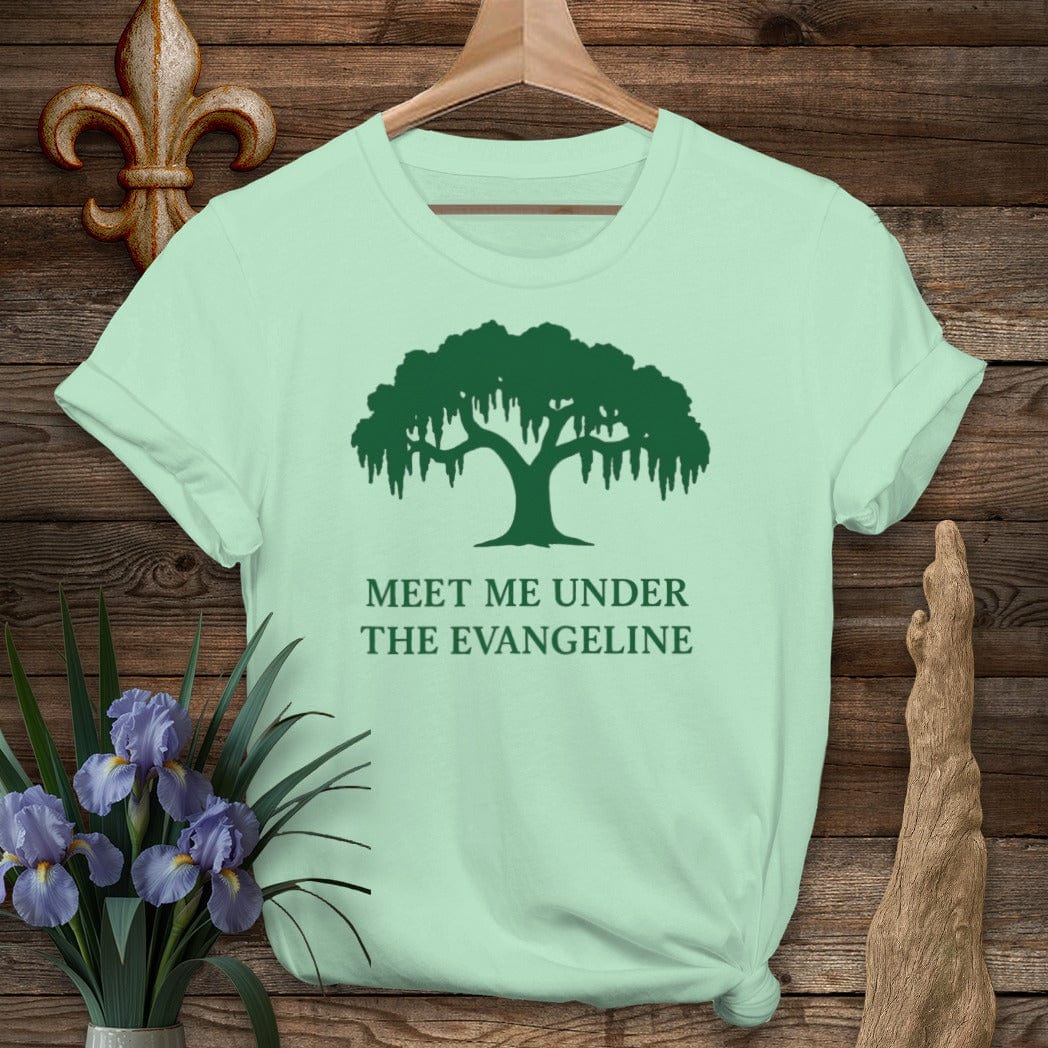 S / Mint Green Louisiana Evangeline T-Shirt by Laissez Faire Wear