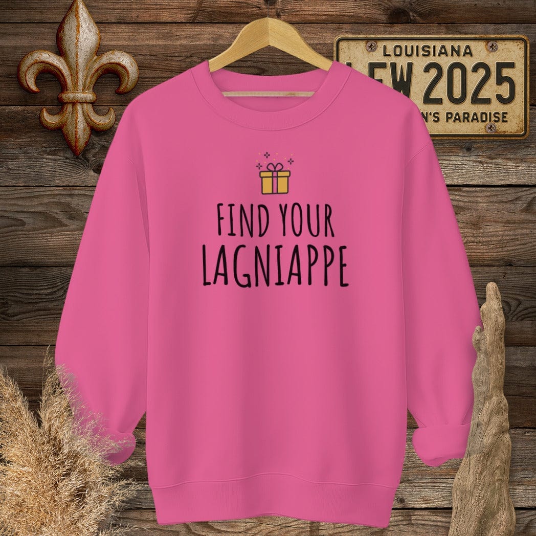 S / Heliconia Louisiana Find Your Lagniappe Sweatshirt by Laissez Faire Wear