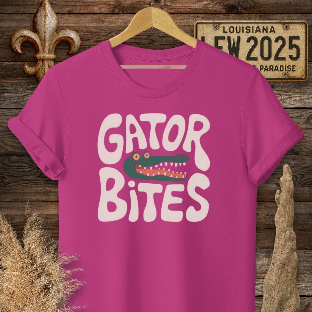S / Antique Heliconia Louisiana Gator Bites T-Shirt by Laissez Faire Wear