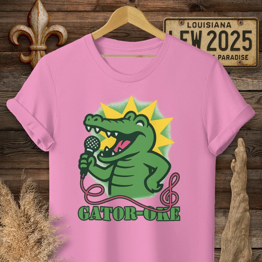S / Azalea Louisiana Gator-oke Funny T-Shirt by Laissez Faire Wear