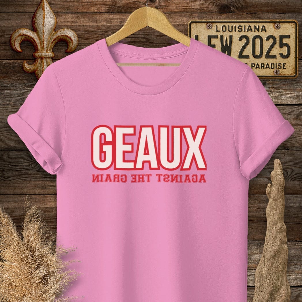 S / Azalea Louisiana Geaux Against The Grain T-Shirt by Laissez Faire Wear