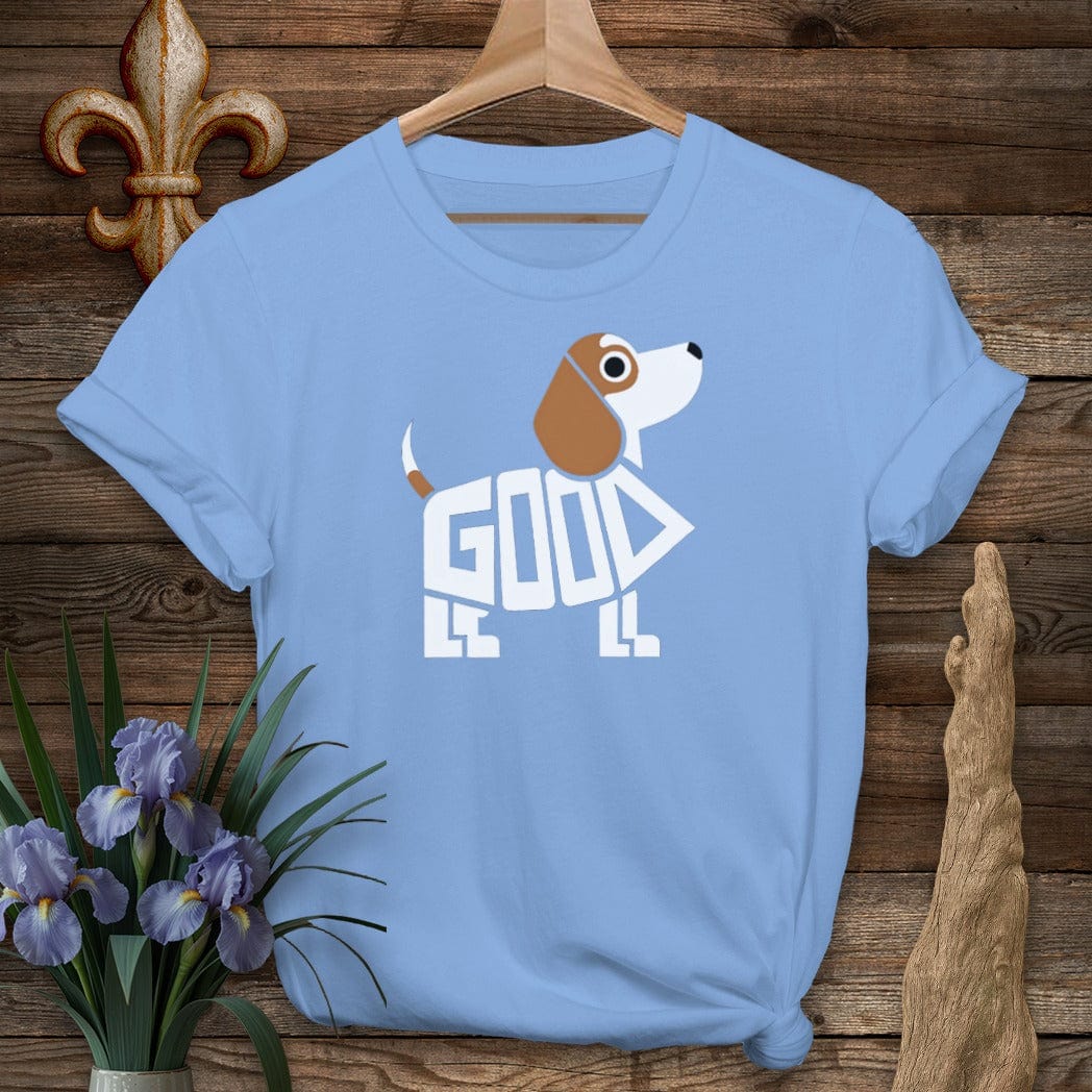S / Carolina Blue Louisiana Good Little Dog T-Shirt by Laissez Faire Wear