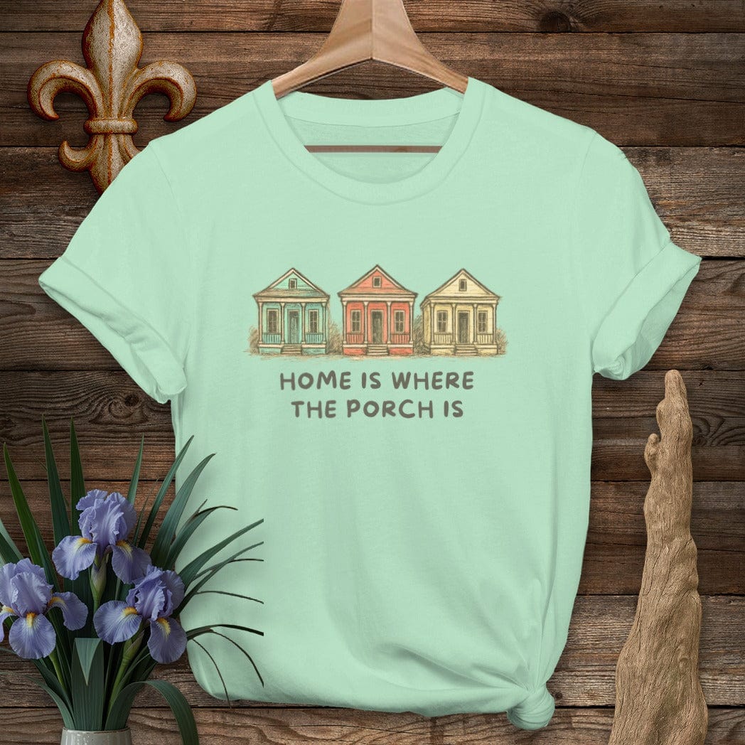 S / Mint Green Louisiana Home T-Shirt by Laissez Faire Wear