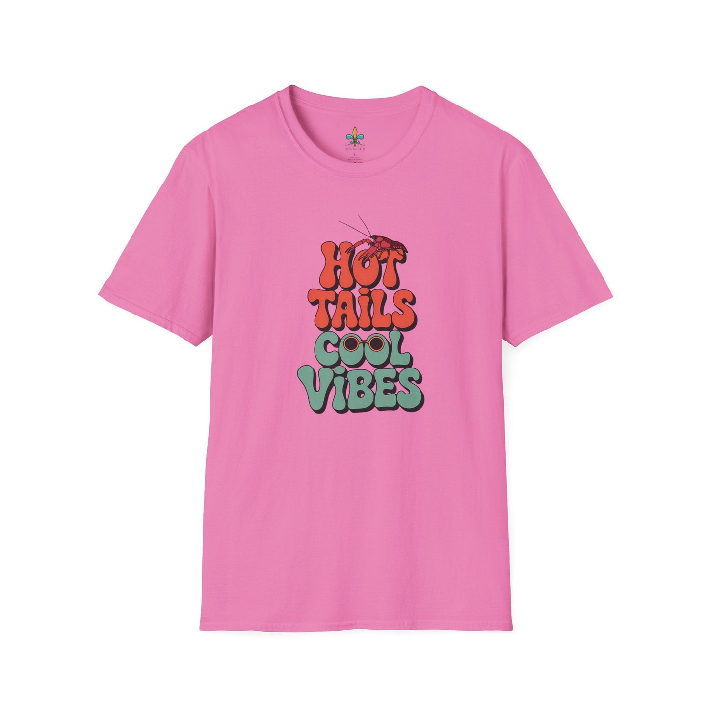 Azalea / S Louisiana "Hot Tails, Cool Vibes" Crawfish Boil T-Shirt by Laissez Faire Wear