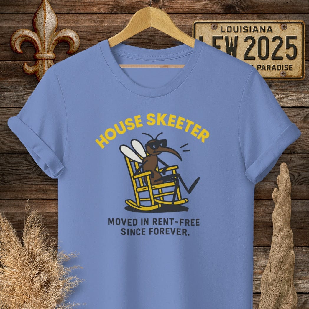 S / Iris Louisiana House Skeeter Funny Mosquito T-Shirt by Laissez Faire Wear