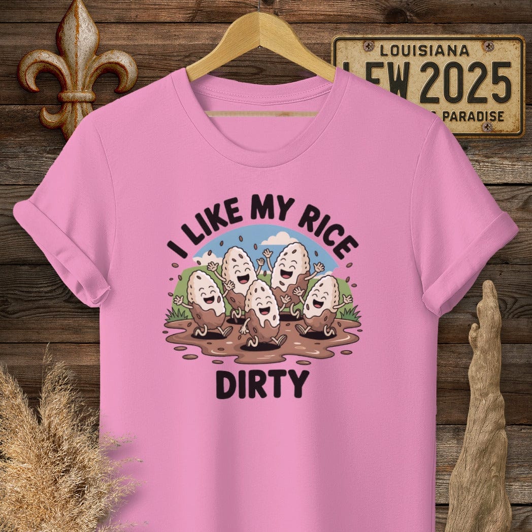 S / Azalea Louisiana I Like My Rice Dirty T-Shirt by Laissez Faire Wear