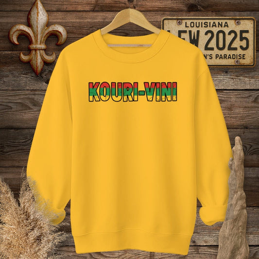 S / Gold Louisiana Kouri-Vini Sweatshirt by Laissez Faire Wear