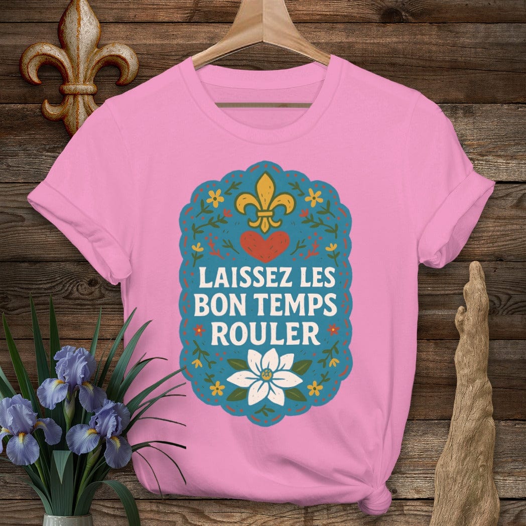 S / Azalea Louisiana Laissez Les Bon Temps Rouler T-Shirt by Laissez Faire Wear