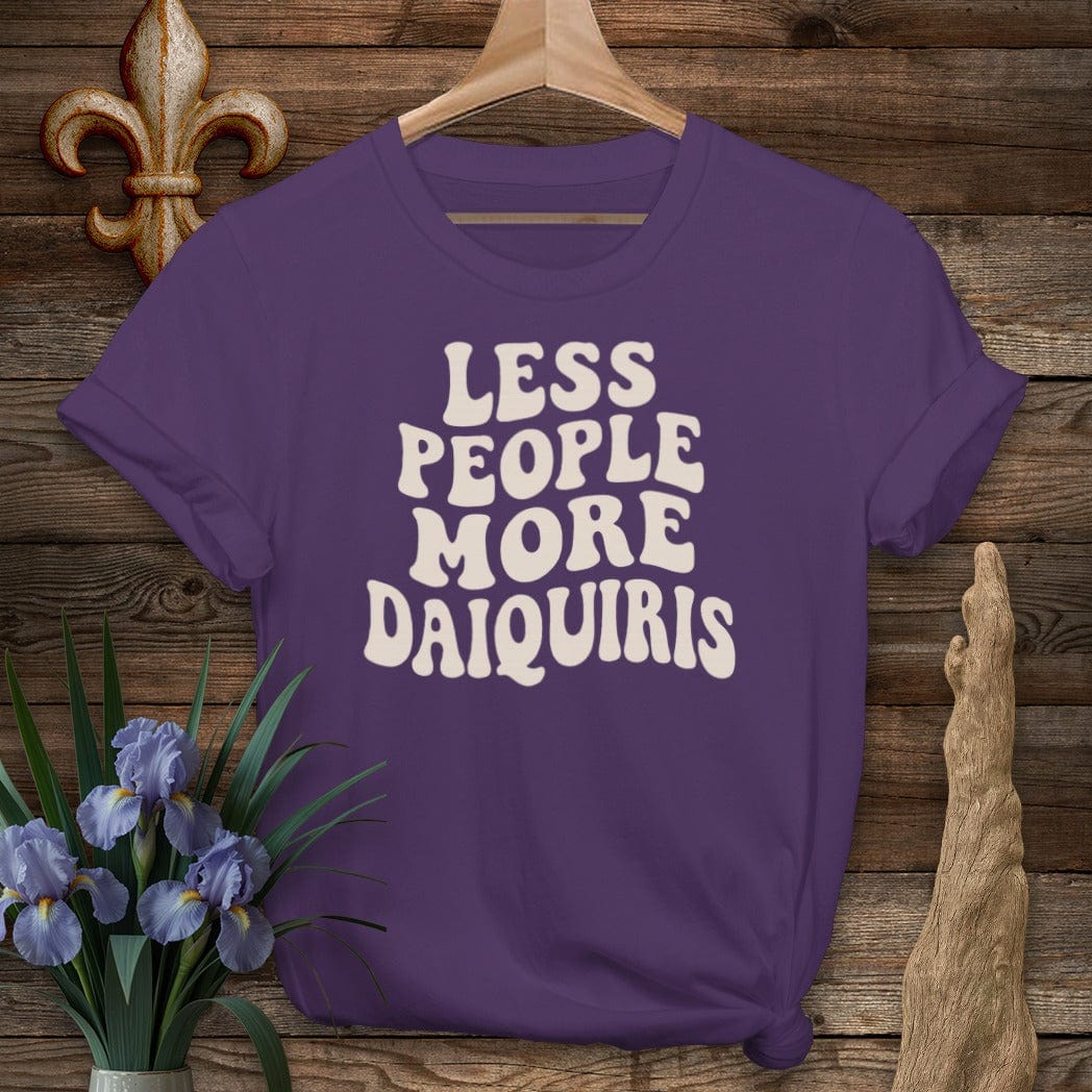 S / Purple Louisiana Less People More Daquiris T_Shirt by Laissez Faire Wear