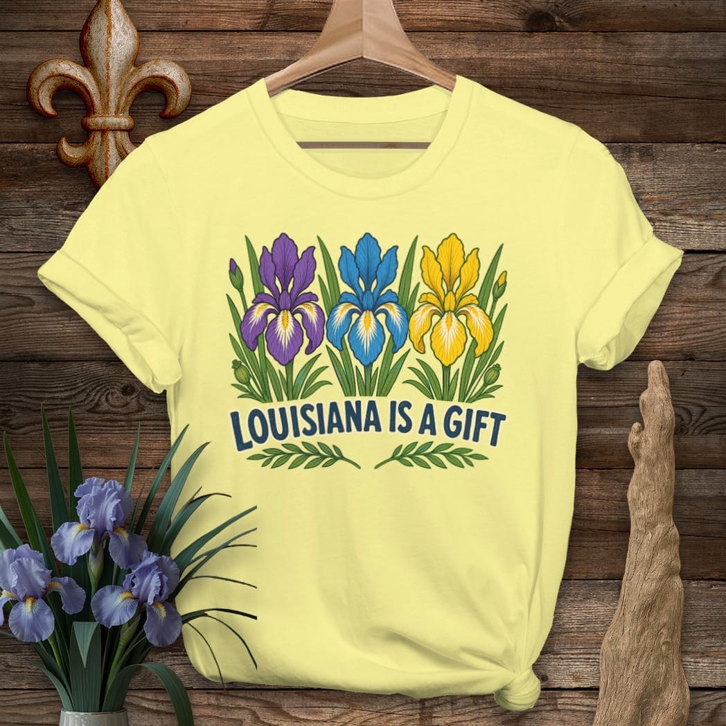 Cornsilk / S Louisiana Louisiana Is a Gift T-Shirt by Laissez Faire Wear