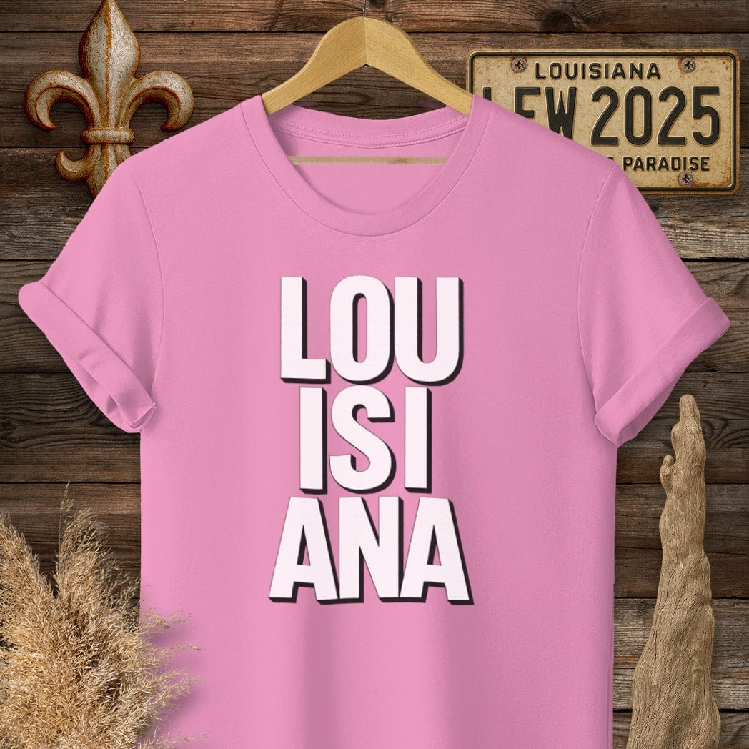 S / Azalea Louisiana Louisiana Pride - Bold T-Shirt by Laissez Faire Wear