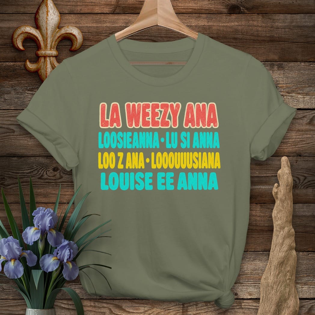 Military Green / S Louisiana Louisiana Roll Call T-Shirt by Laissez Faire Wear