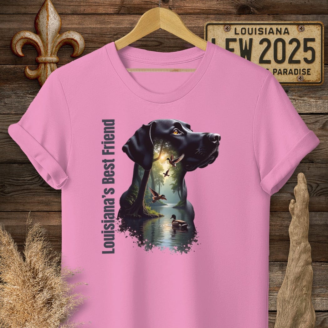 S / Azalea Louisiana Louisiana's Best Friend - Labrador Hunting T-Shirt by Laissez Faire Wear