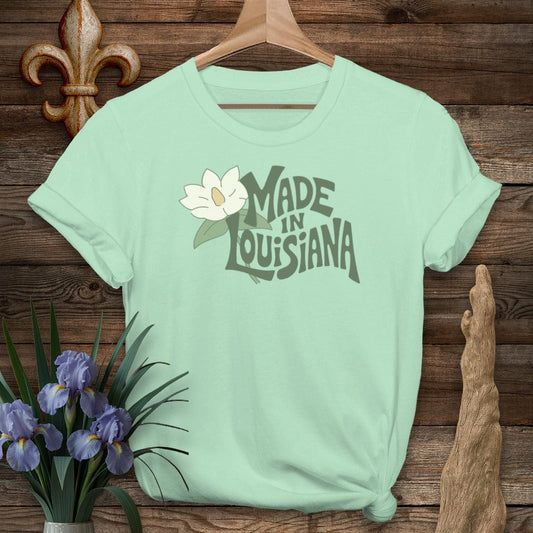 S / Mint Green Louisiana Made in Louisiana T-Shirt by Laissez Faire Wear