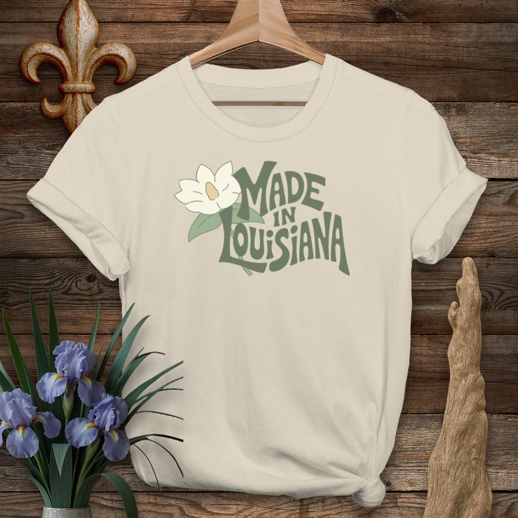 S / Sand Louisiana Made in Louisiana T-Shirt by Laissez Faire Wear