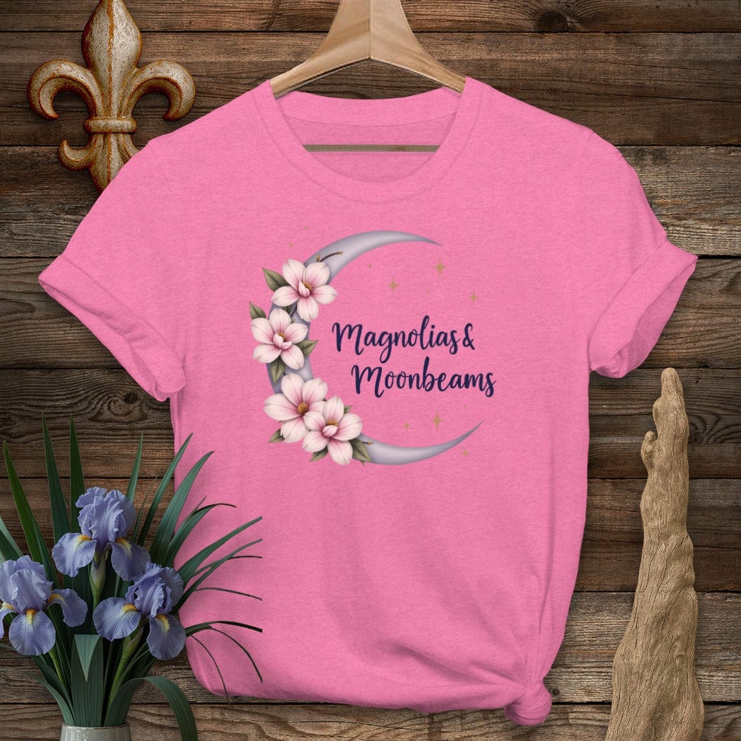 S / Heather Heliconia Louisiana Magnolias And Moonbeams T-Shirt by Laissez Faire Wear