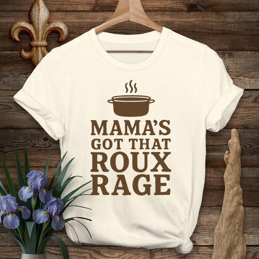 S / Natural Louisiana Mama's Got That Roux Rage T-Shirt by Laissez Faire Wear