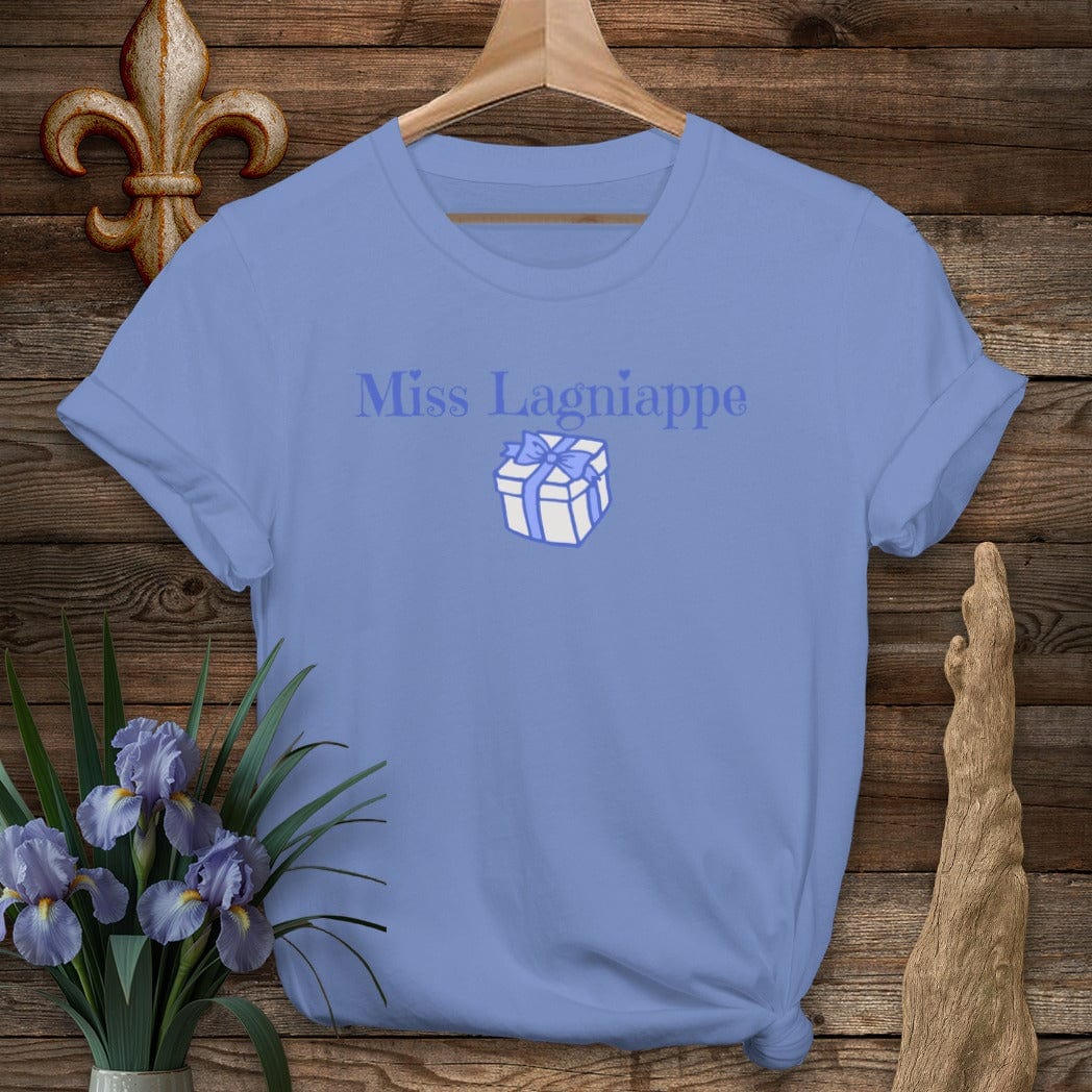 S / Iris Louisiana Miss Lagniappe T-Shirt by Laissez Faire Wear
