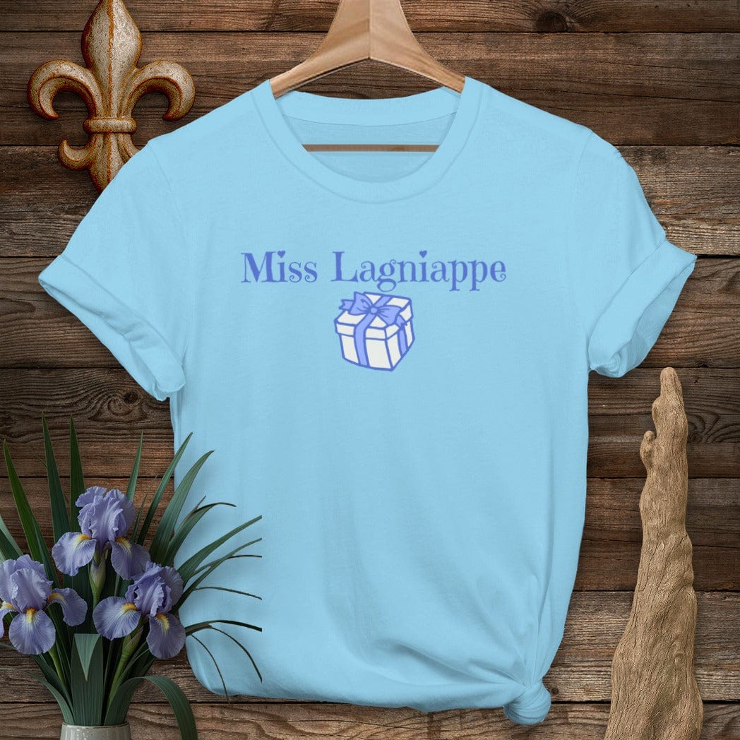 S / Sky Louisiana Miss Lagniappe T-Shirt by Laissez Faire Wear