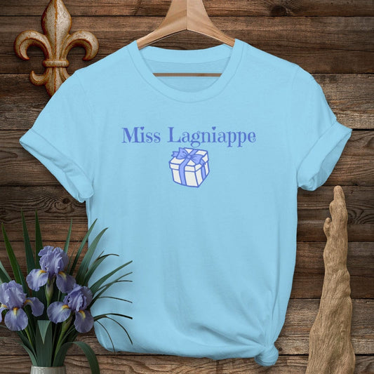 S / Sky Louisiana Miss Lagniappe T-Shirt by Laissez Faire Wear