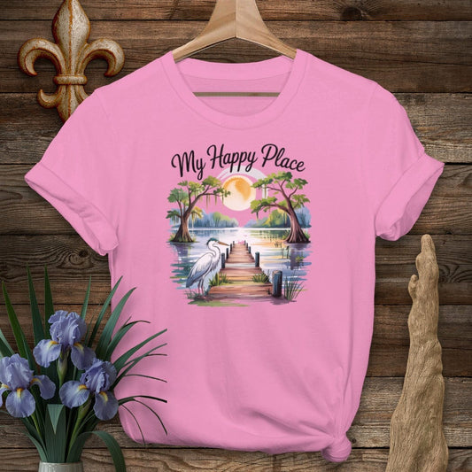 S / Azalea Louisiana My Happy Place T-Shirt by Laissez Faire Wear