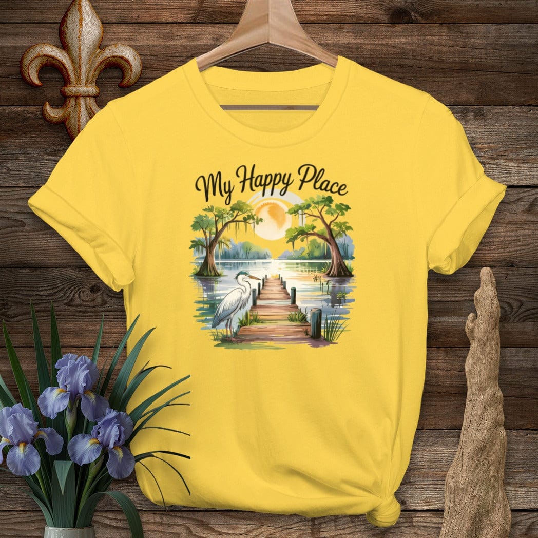 S / Daisy Louisiana My Happy Place T-Shirt by Laissez Faire Wear