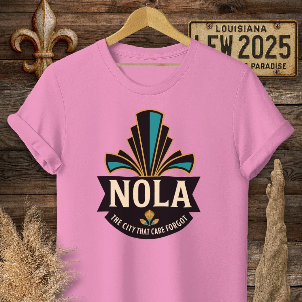 S / Azalea Louisiana NOLA Badge T-Shirt by Laissez Faire Wear