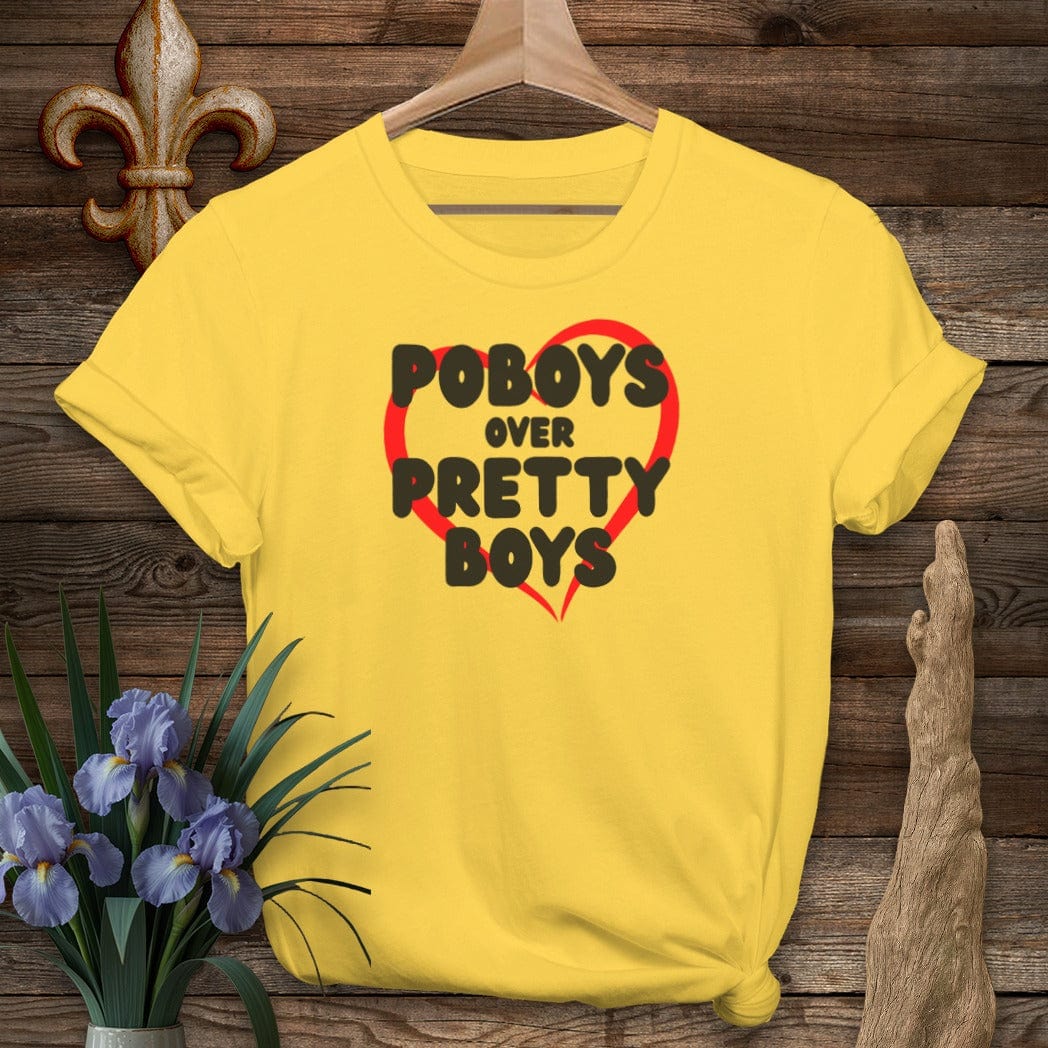 T-Shirt / S / Daisy Louisiana Poboys Over Pretty Boys T-Shirt by Laissez Faire Wear