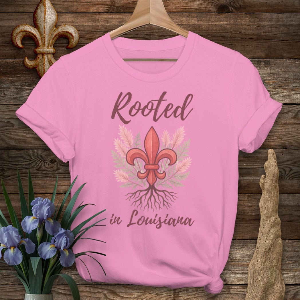 S / Azalea Louisiana Rooted in Louisiana T-Shirt by Laissez Faire Wear